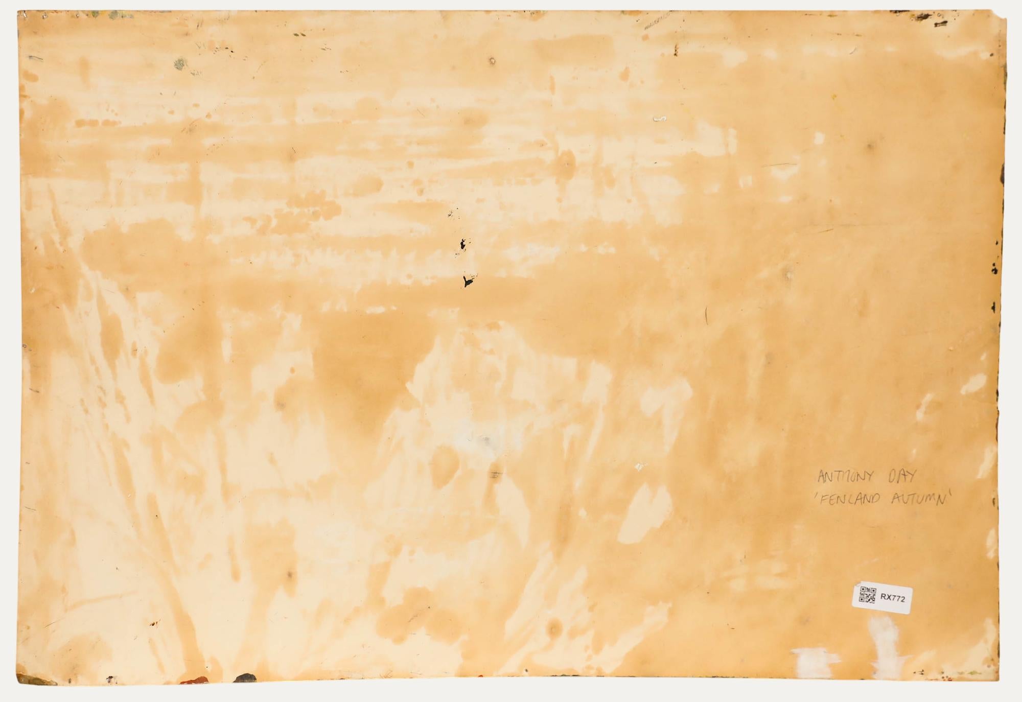 Anthony Day (1922-2023) - 20. Jahrhundert Öl, Fenland Autumn im Angebot 2