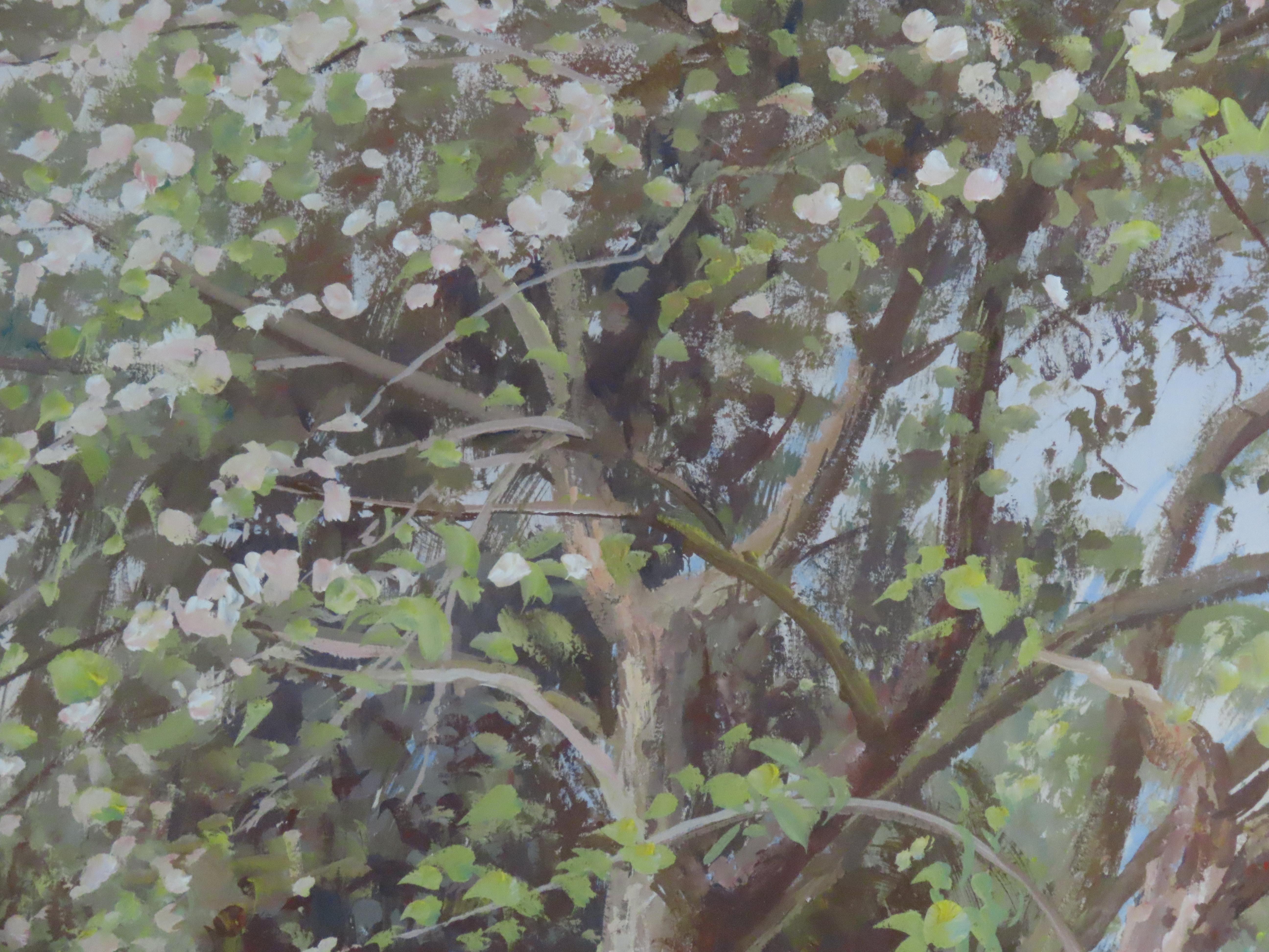 Original Gouache, ANTHONY DAY, „A Quiet Corner of the Garden“ im Angebot 1