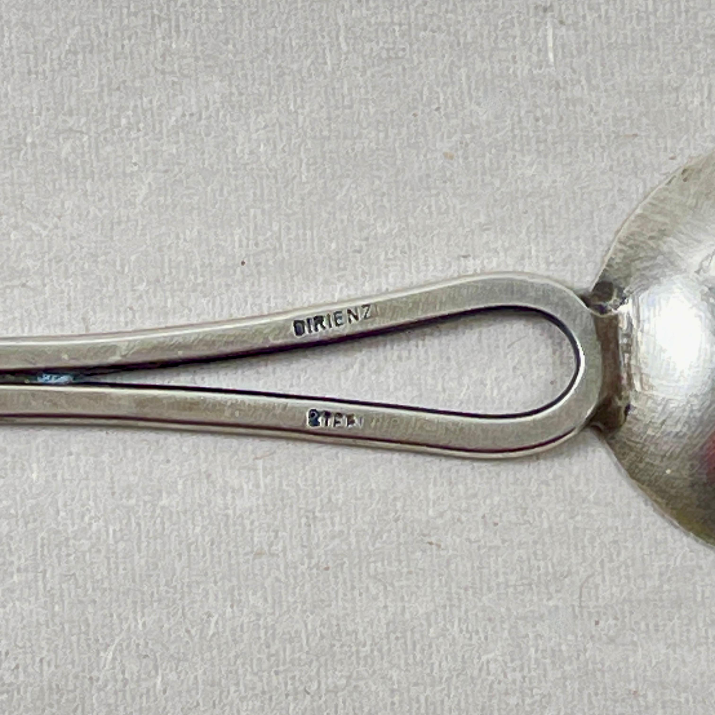 Anthony DiRienzi Silversmith Studio Hand Made Sterling Silver Spoon For Sale 1