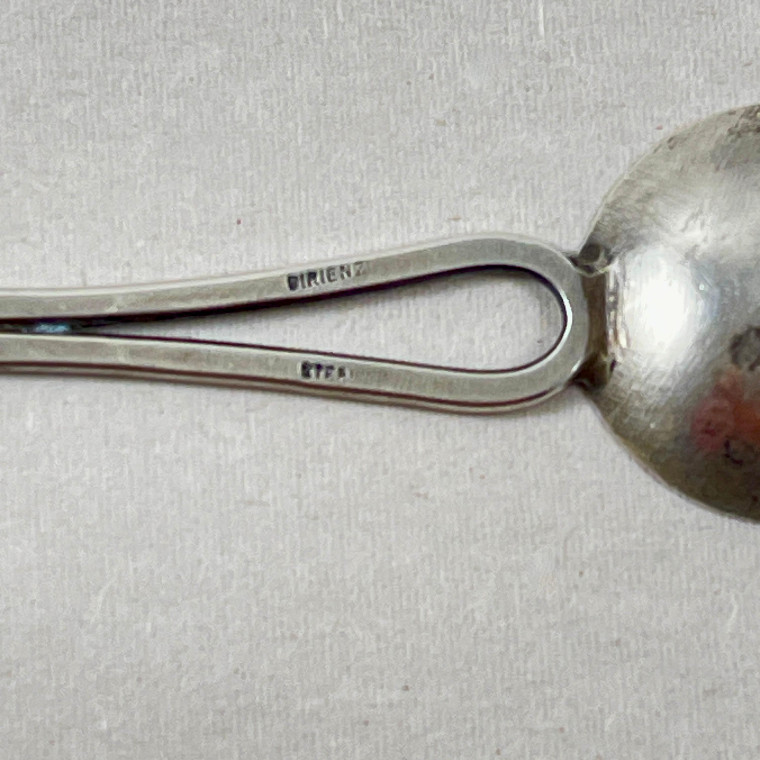 Anthony DiRienzi Silversmith Studio Hand Made Sterling Silver Spoon For Sale 2