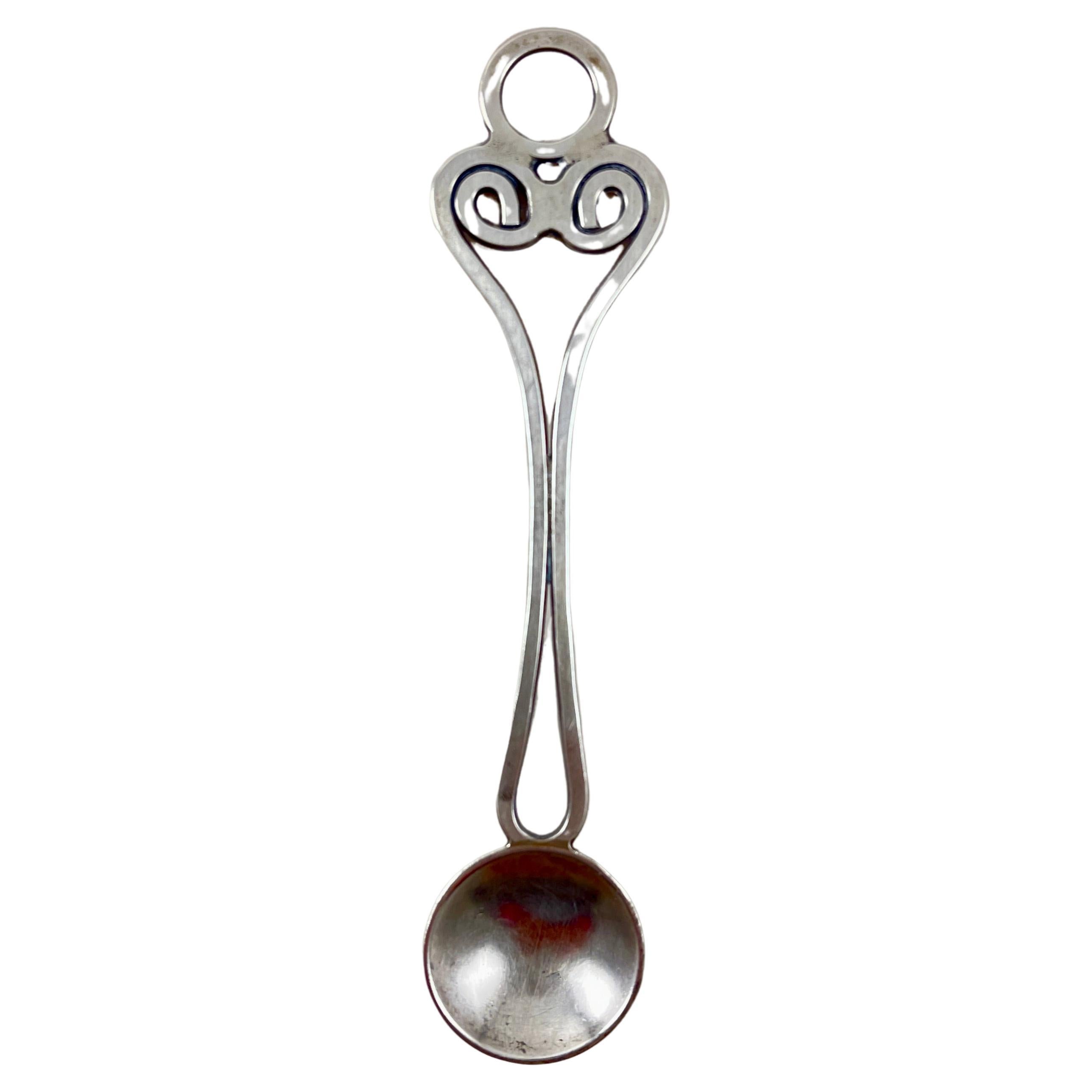 Anthony DiRienzi Silversmith Studio Hand Made Sterling Silver Spoon For Sale