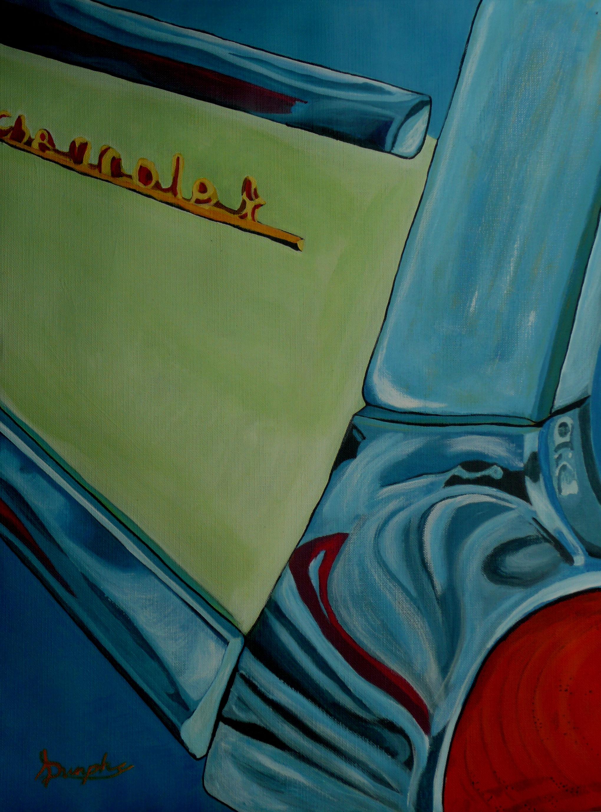 Abstraktes '57, Gemälde, Acryl auf Papier