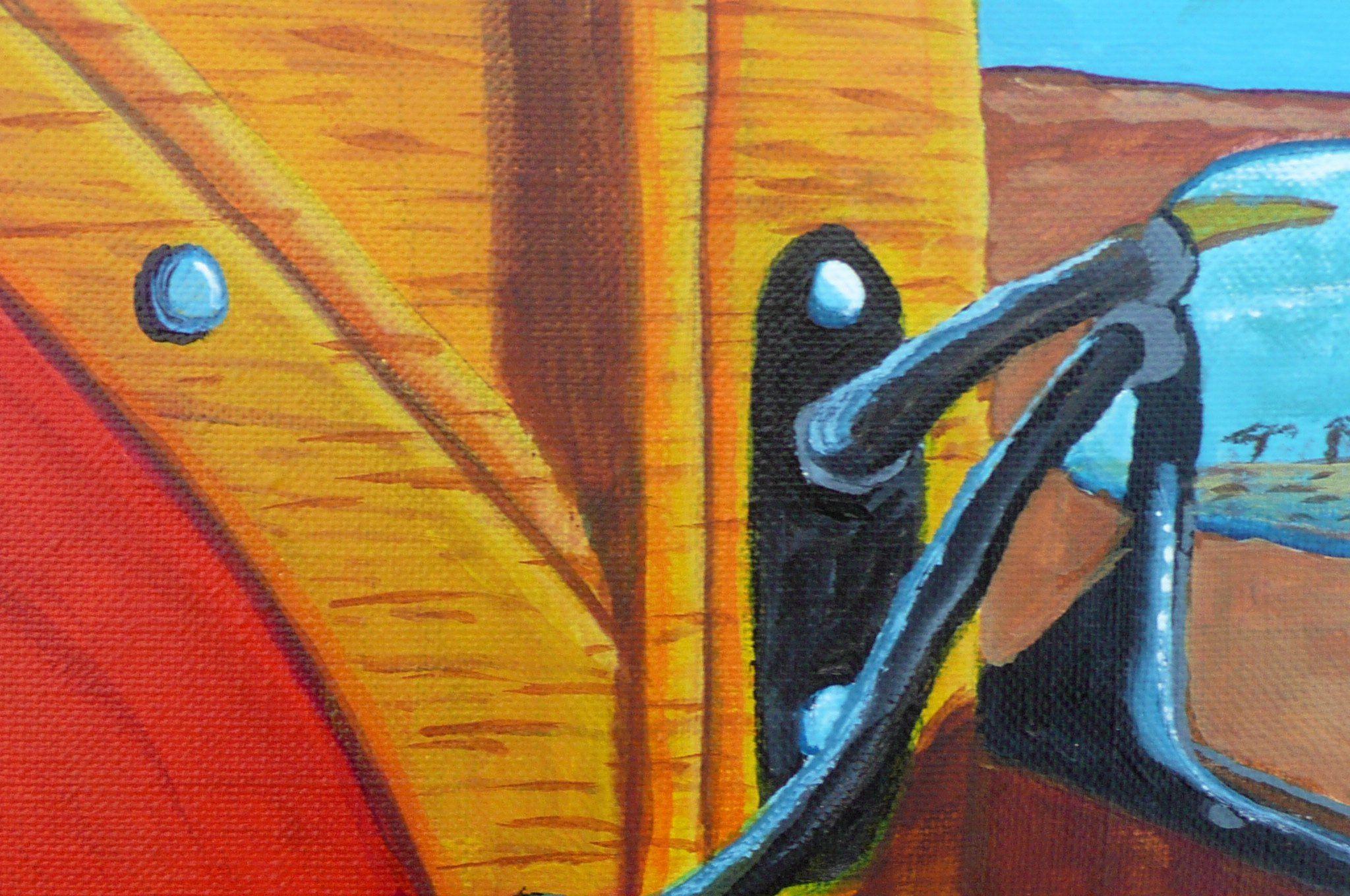 Beach Car, Painting, Acrylic on Canvas For Sale 1
