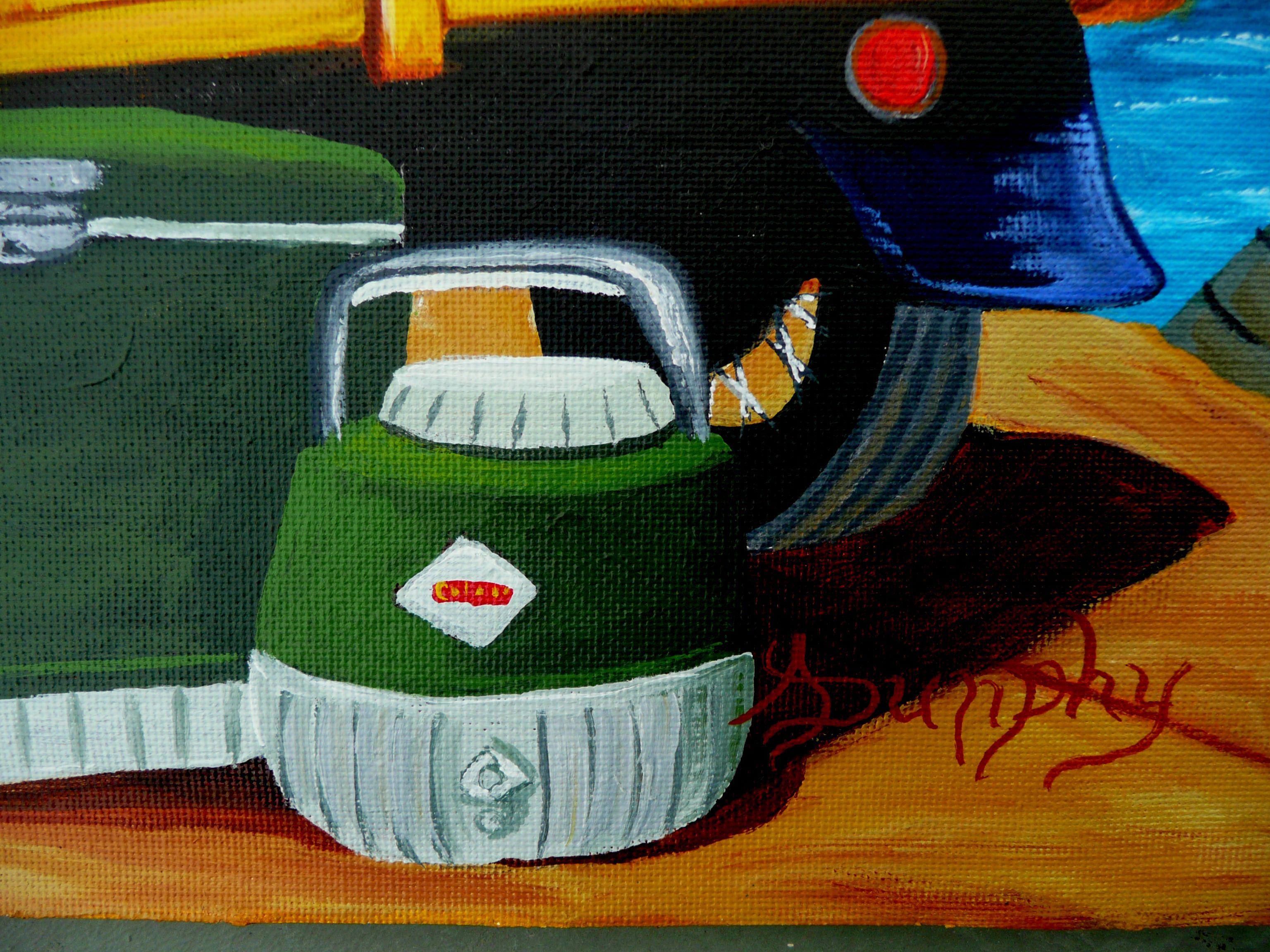 Beach Day, Gemälde, Acryl auf Leinwand (Realismus), Painting, von Anthony Dunphy