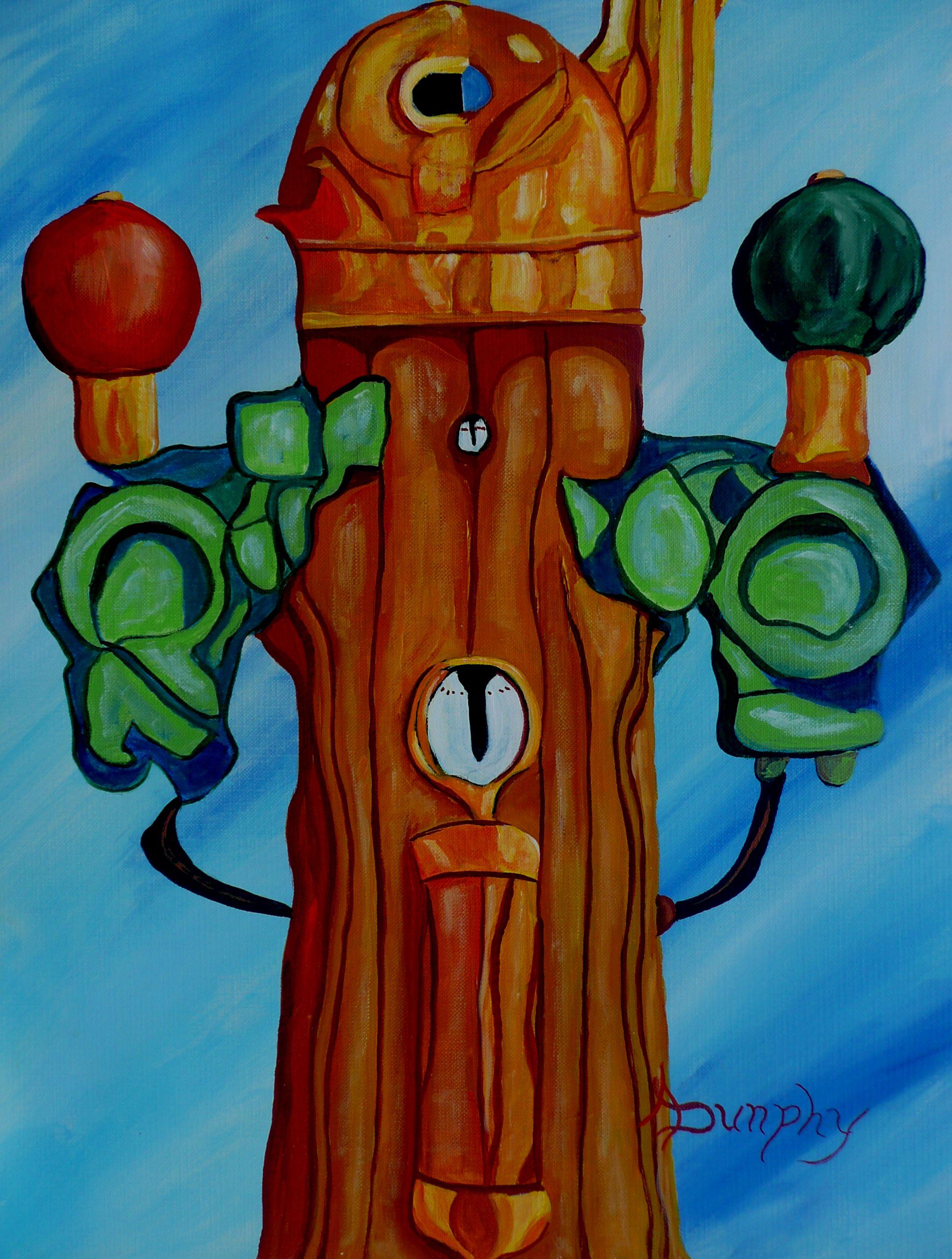 Binnacle, Pintura, Acrílico sobre papel - Painting de Anthony Dunphy