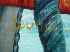 Block and Tackle, Painting, Acrylic on Canvas