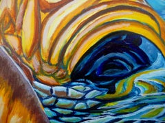 Breaking The Surface, Gemälde, Acryl auf Papier