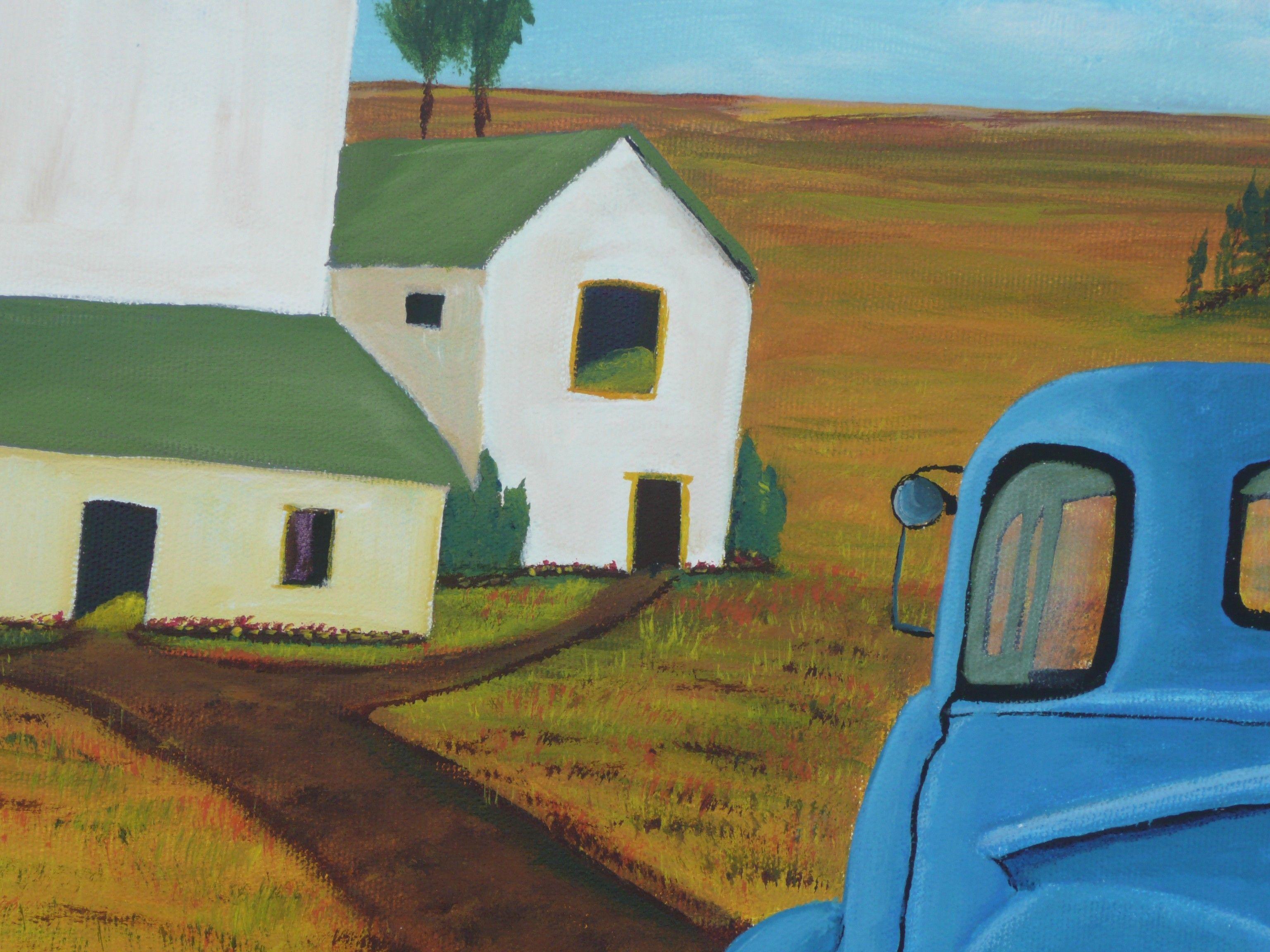 Country Living, Painting, Acrylic on Canvas For Sale 1