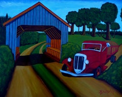 Country Roads, Painting, Acrylic on Paper