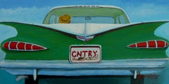 Cowboys Chevy, Painting, Acrylic on Canvas