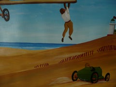 Daredevils, Painting, Acrylic on Paper