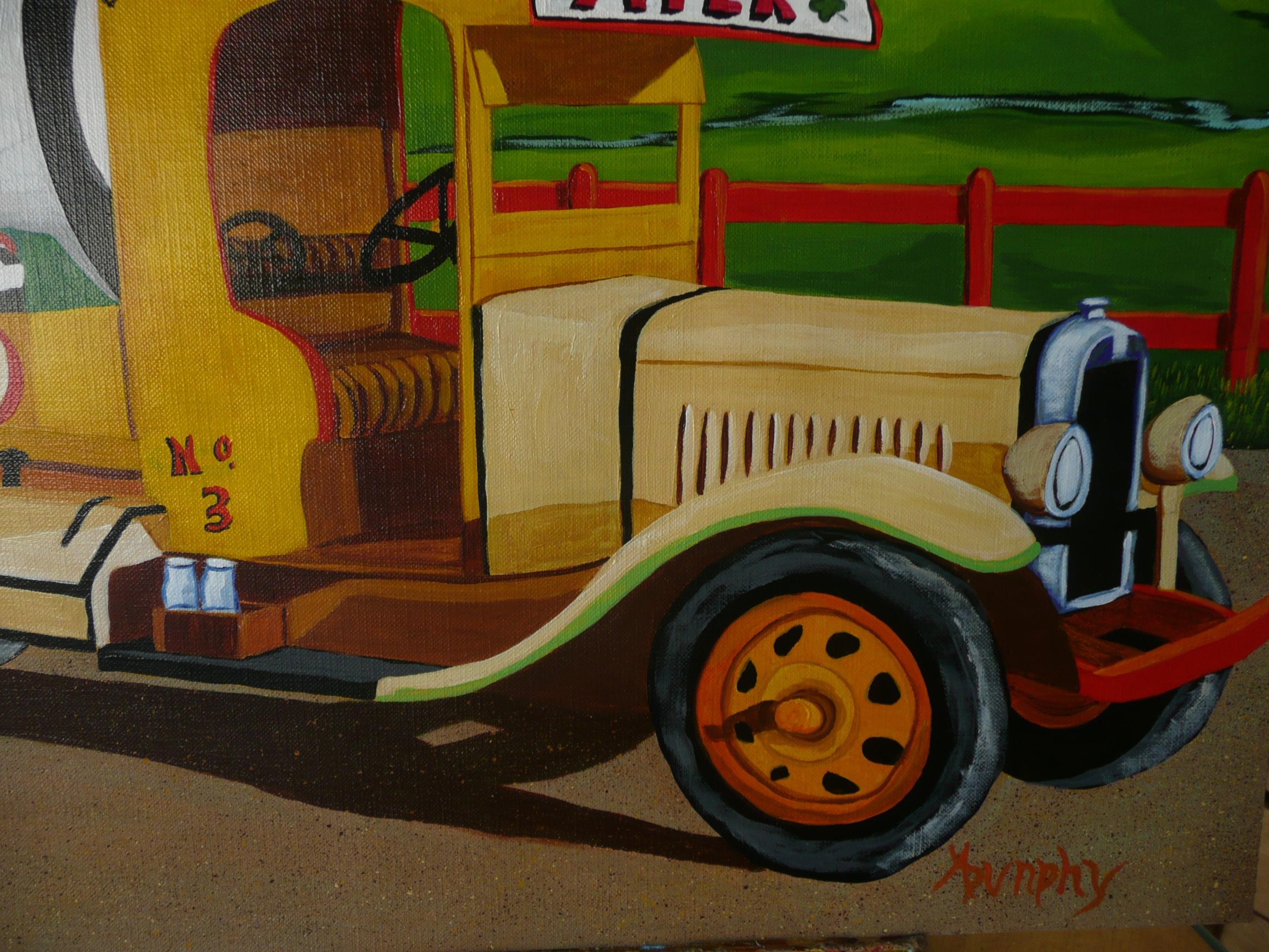 Farm Fresh, Painting, Acrylic on Paper For Sale 1