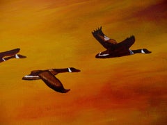 Formation Flying, Painting, Acrylic on Canvas