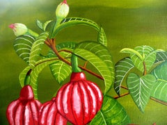 Fuchsia Purple, Painting, Acrylic on Canvas