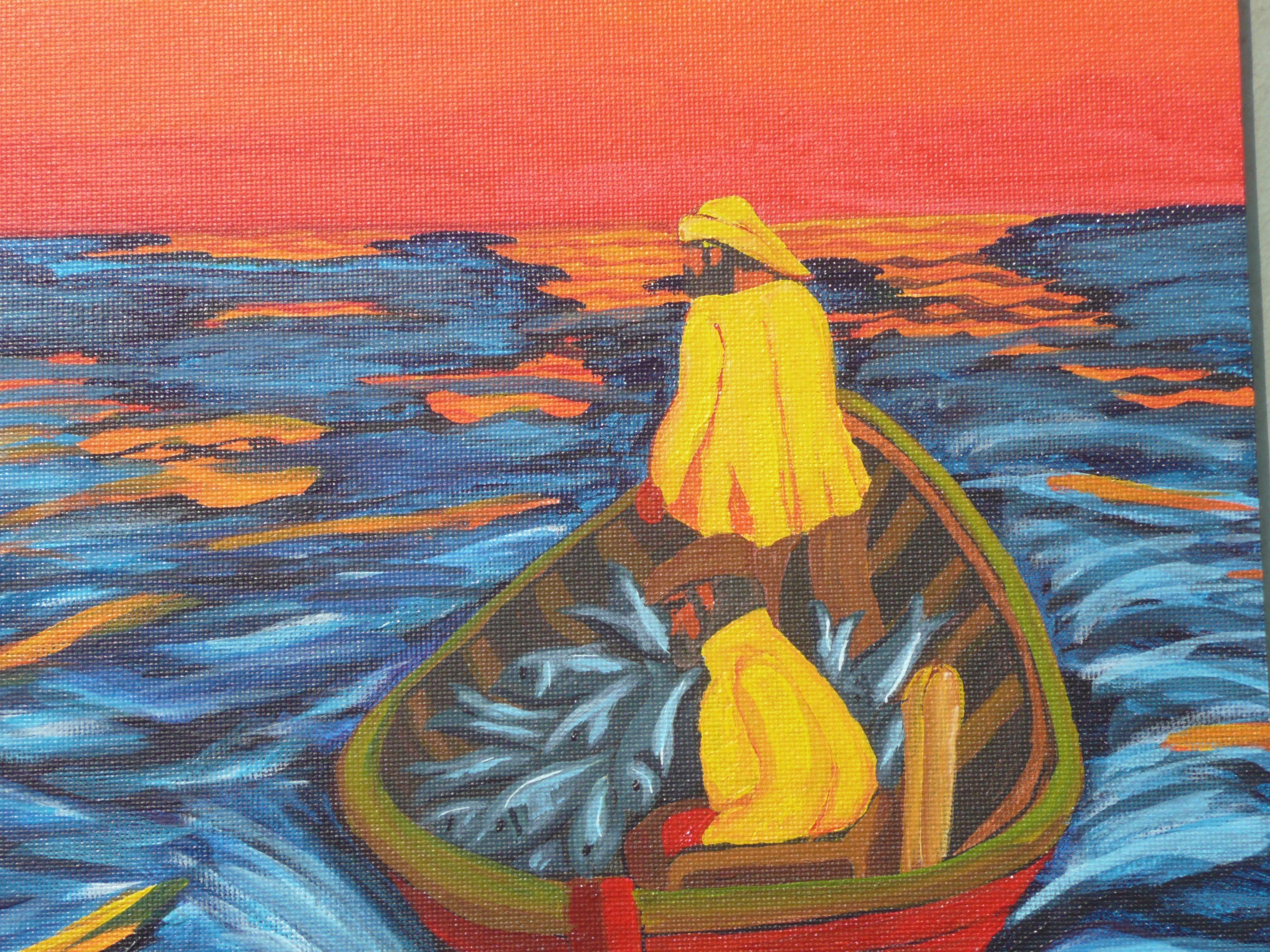 Grand Banks, Pintura, Acrílico sobre lienzo - Painting Impresionista de Anthony Dunphy