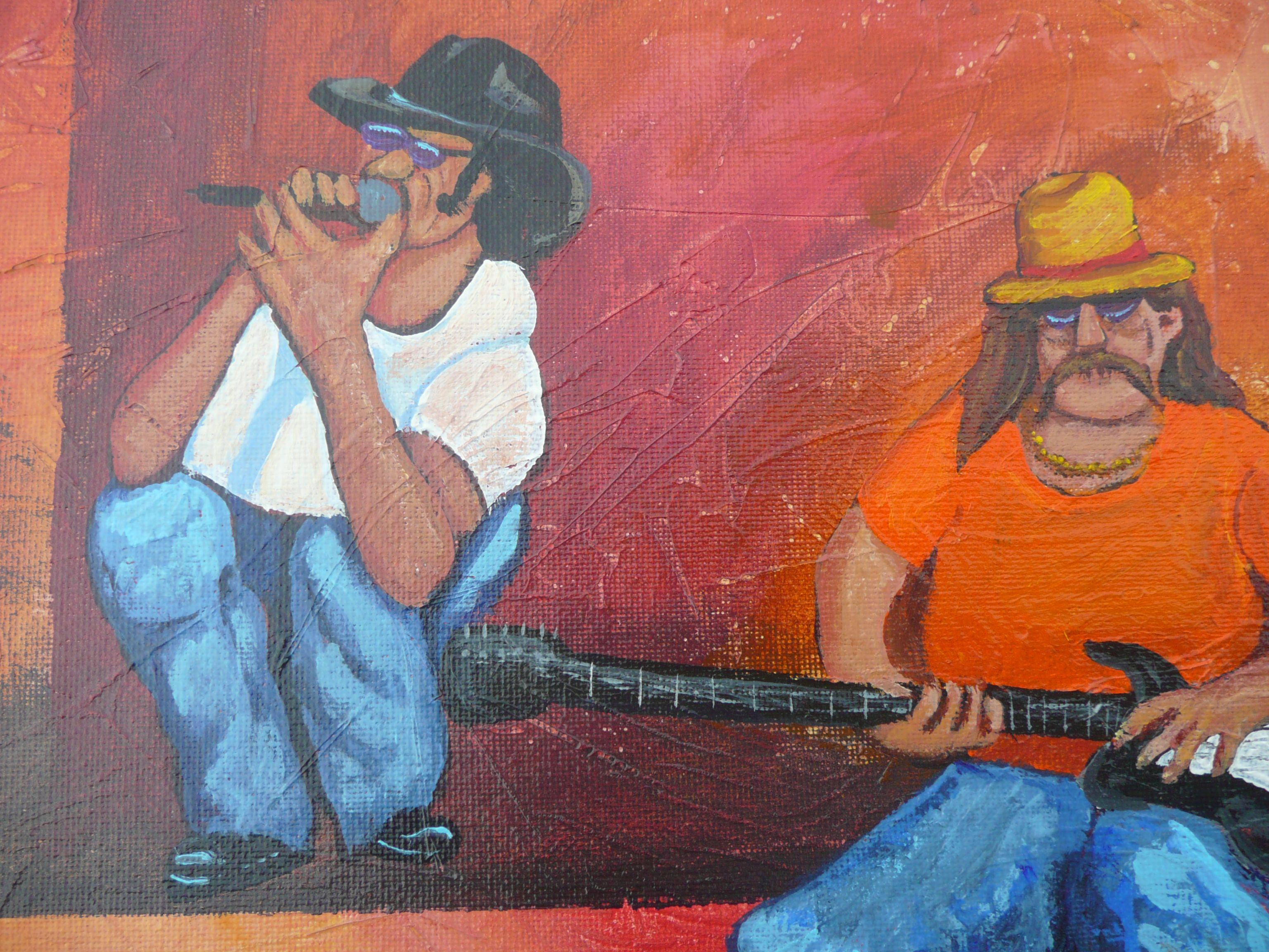 Jam Session, Painting, Acrylic on Canvas For Sale 1