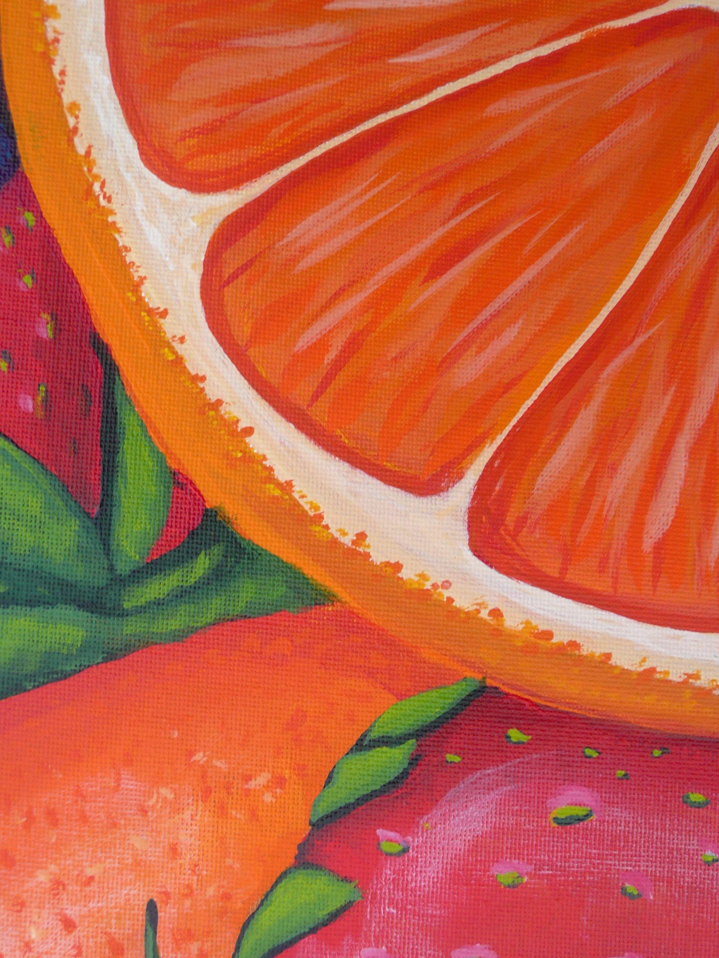 Juicy, Painting, Acrylic on Canvas For Sale 1