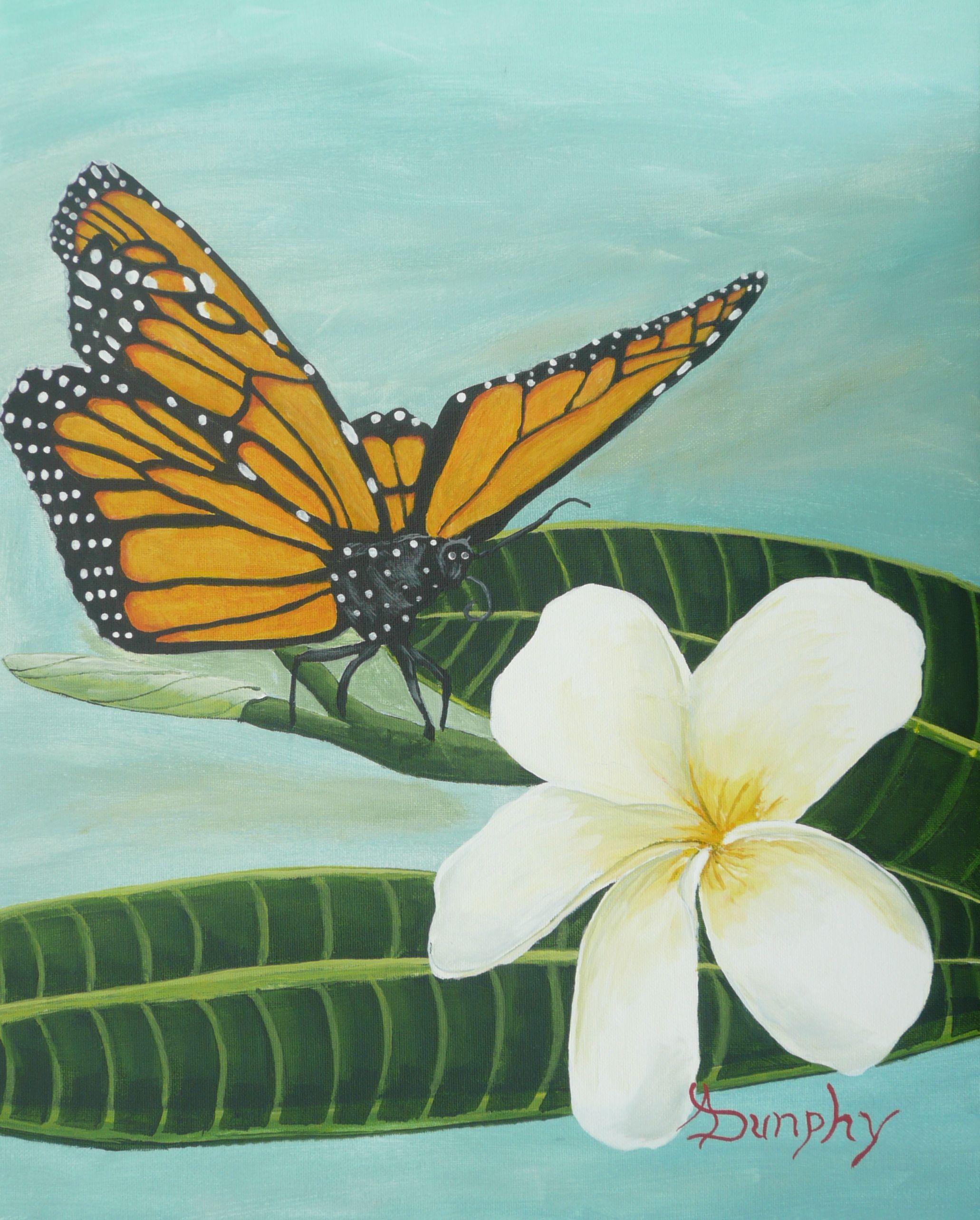 Monarch, Gemälde, Acryl auf Leinwand