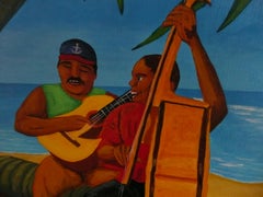 Moonlight Serenade, Painting, Acrylic on Paper