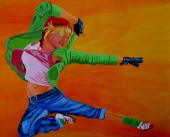 Move Your Body, Painting, Acrylic on Paper