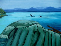 Pacific Northwest, Painting, Acrylic on Canvas