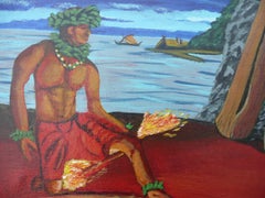 Paying Homage, Gemälde, Acryl auf Leinwand