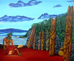 Paying Homage, Painting, Acrylic on Canvas