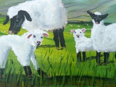 Peace in the Pasture, Painting, Acrylic on Paper