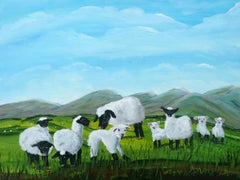 Peace in the Pasture, Painting, Acrylic on Paper