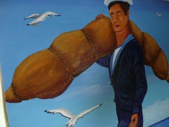 Posted To Sea, Painting, Acrylic on Paper