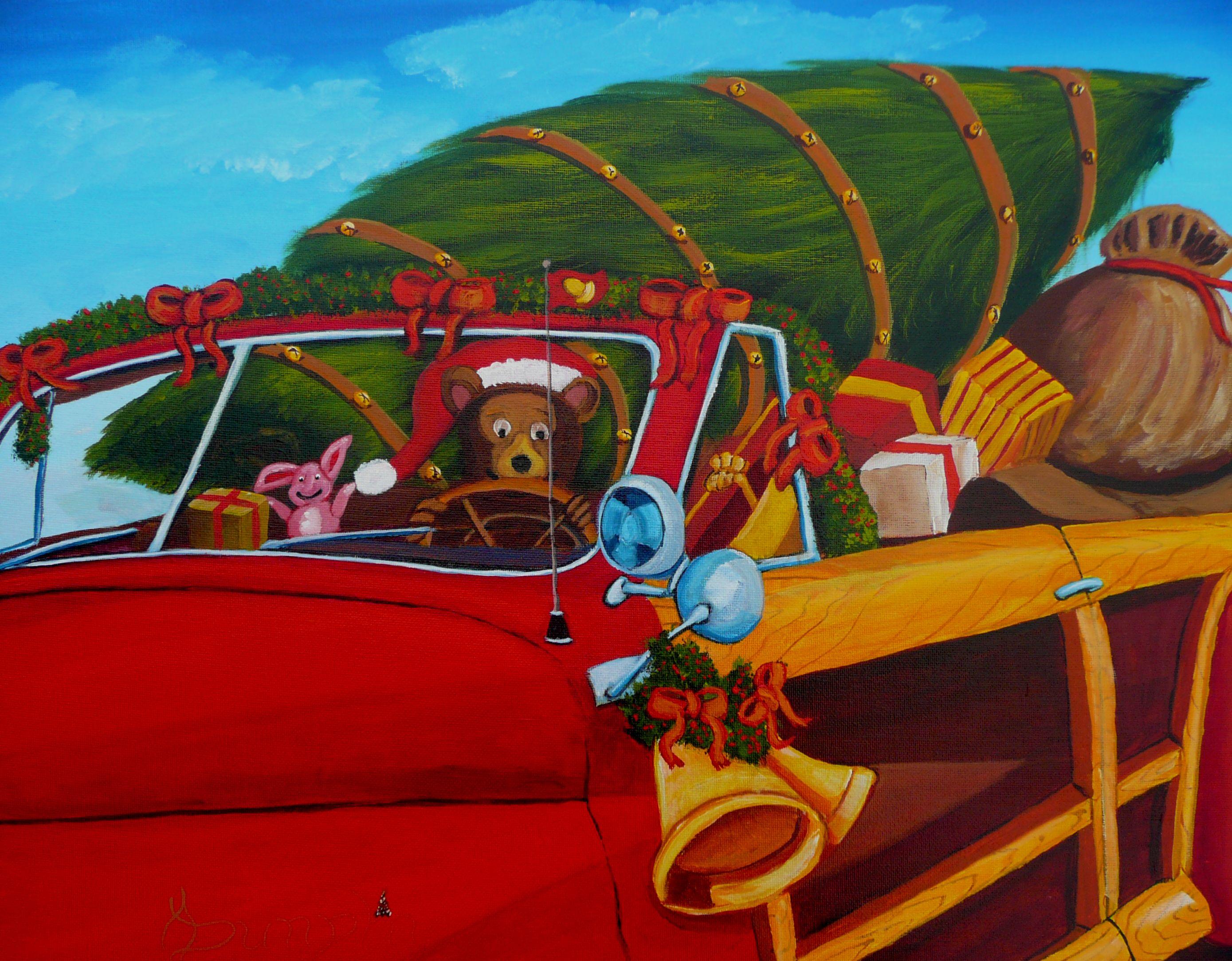 Ready For Christmas, Gemälde, Acryl auf Leinwand – Painting von Anthony Dunphy