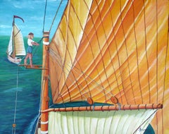 Riding the Wind, Painting, Acrylic on Canvas