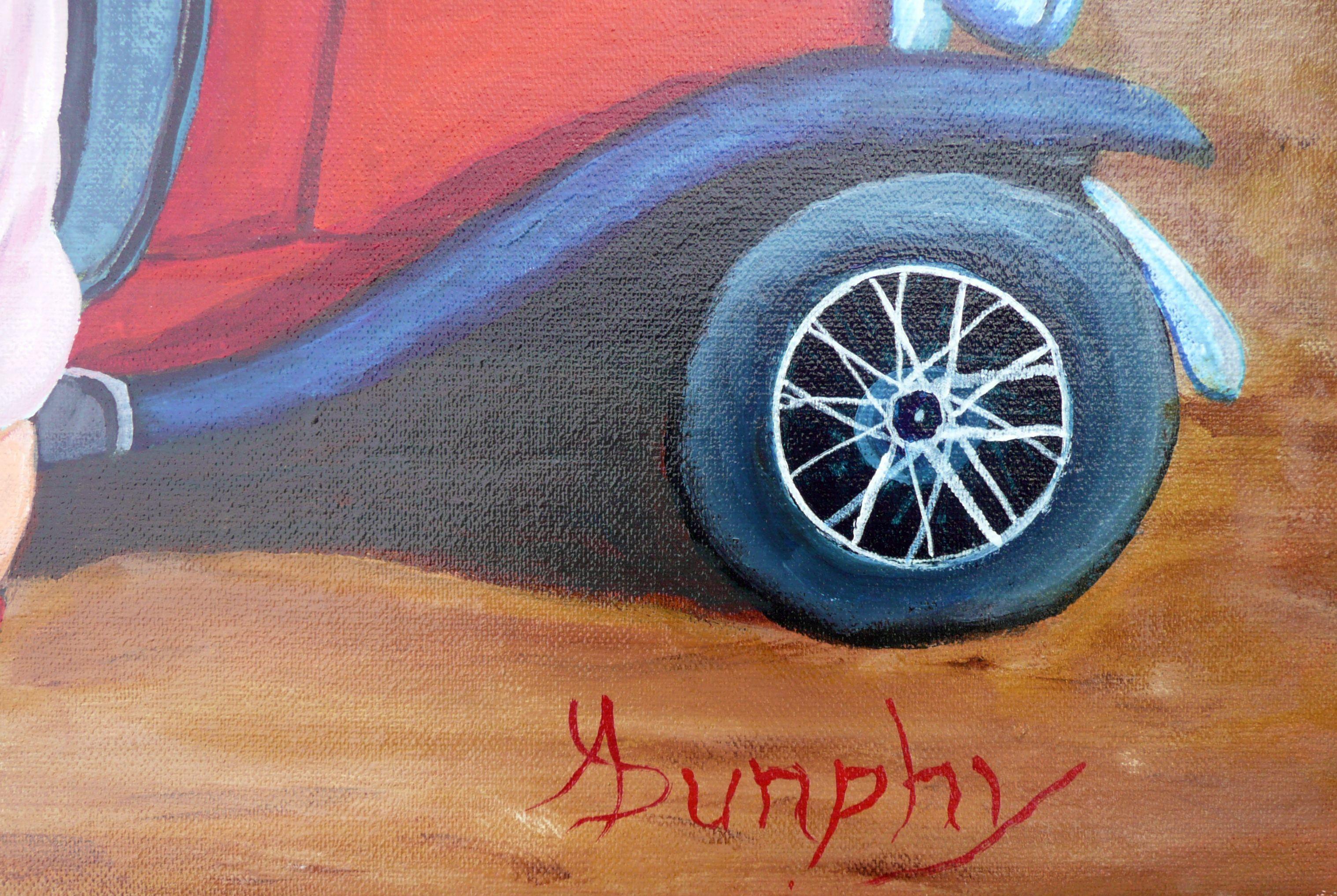 Roadside Bar, Gemälde, Acryl auf Leinwand (Impressionismus), Painting, von Anthony Dunphy