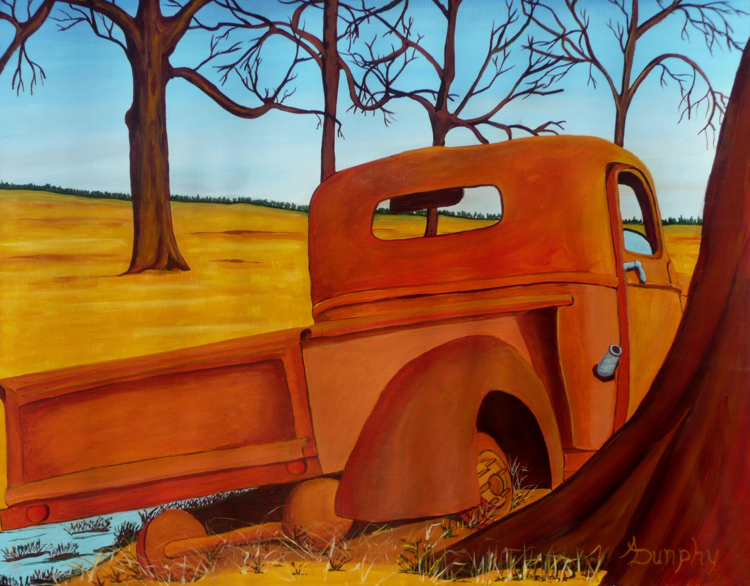 Oxidarse en paz, Pintura, Acrílico sobre papel - Painting de Anthony Dunphy