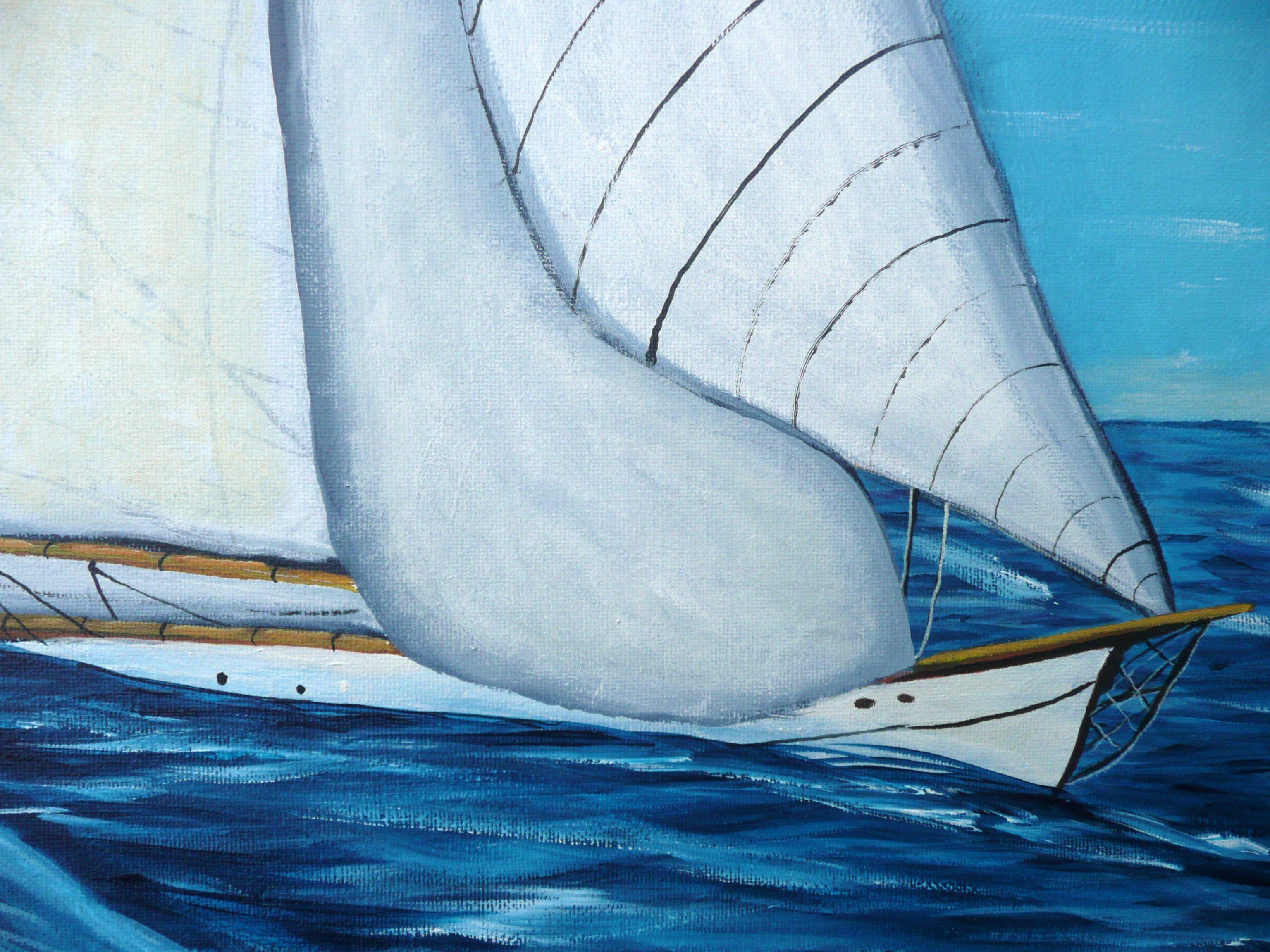 Sombras de vela, Pintura, Acrílico sobre lienzo - Painting Impresionista de Anthony Dunphy