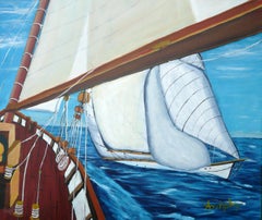 Sail Shadows, Painting, Acrylic on Canvas