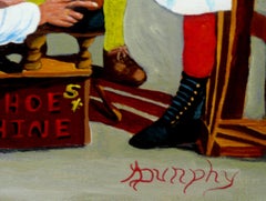Shoe Shine, Painting, Acrylic on Canvas