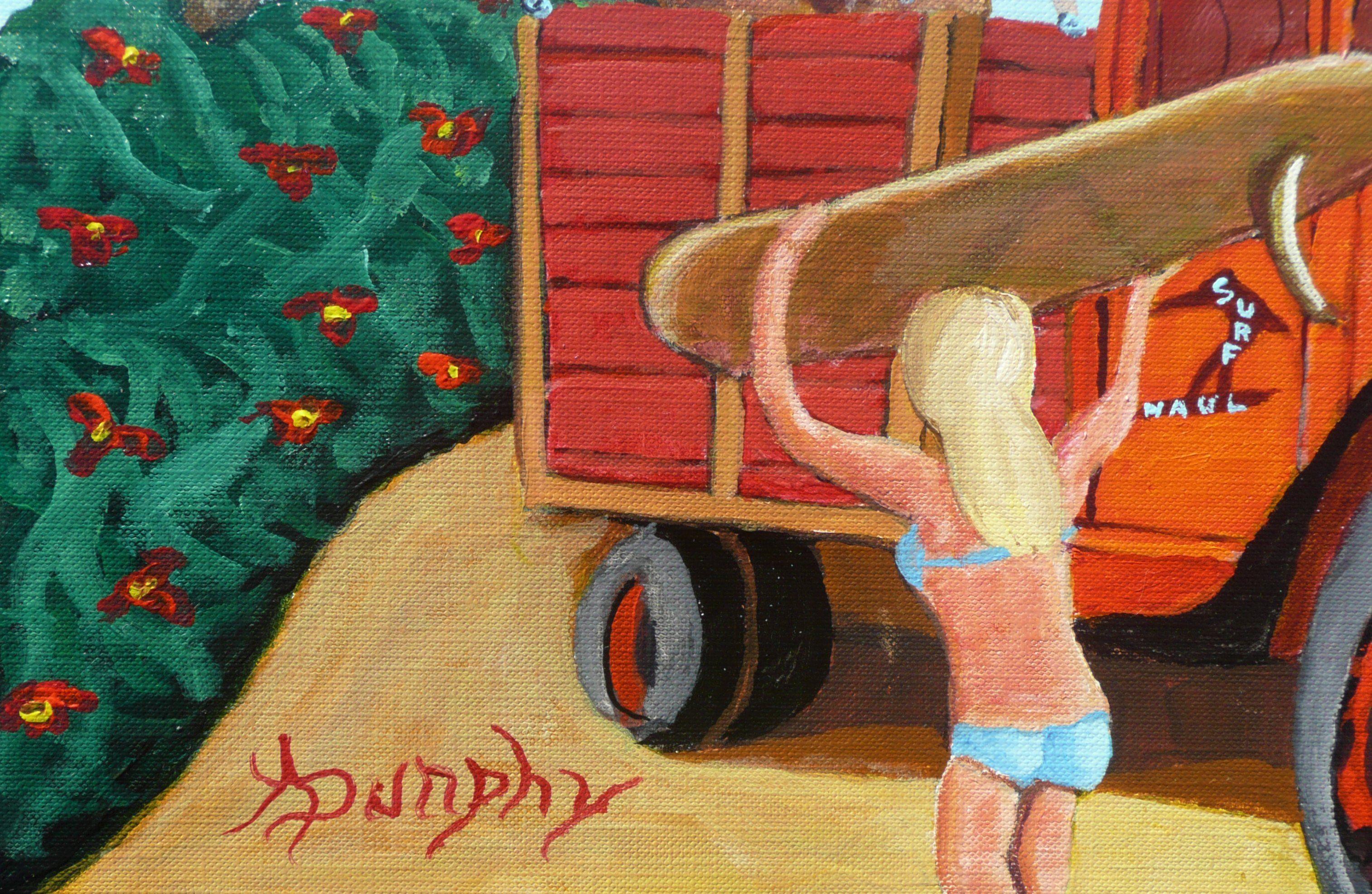 Sonderanfertigung, Gemälde, Acryl auf Papier im Angebot 1