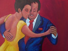 Peinture  Stepping Out , acrylique sur toile