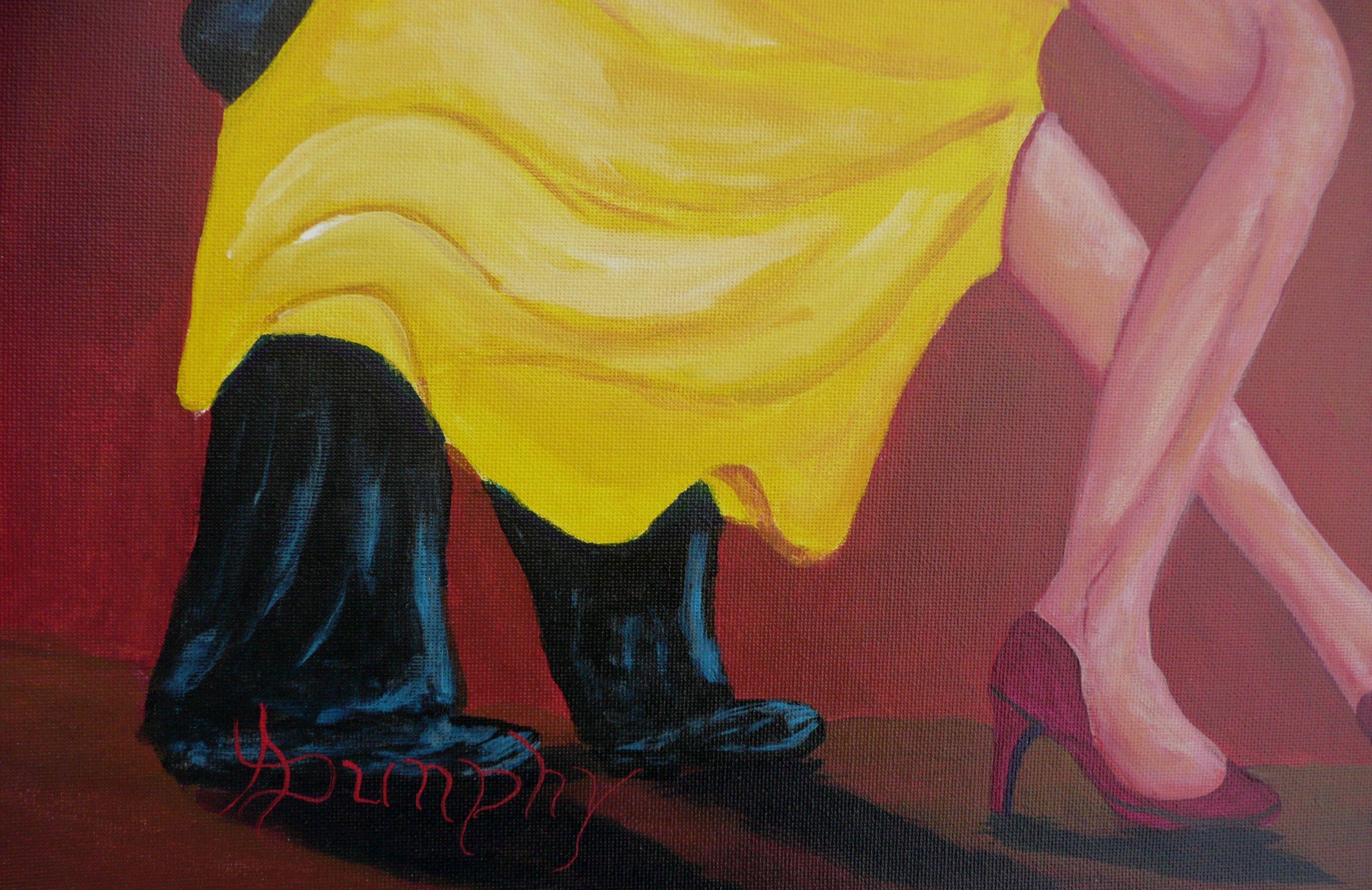 Swaying to the Music, Painting, Acrylic on Canvas For Sale 2