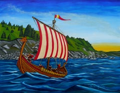 The New Found Land, Painting, Acrylic on Paper
