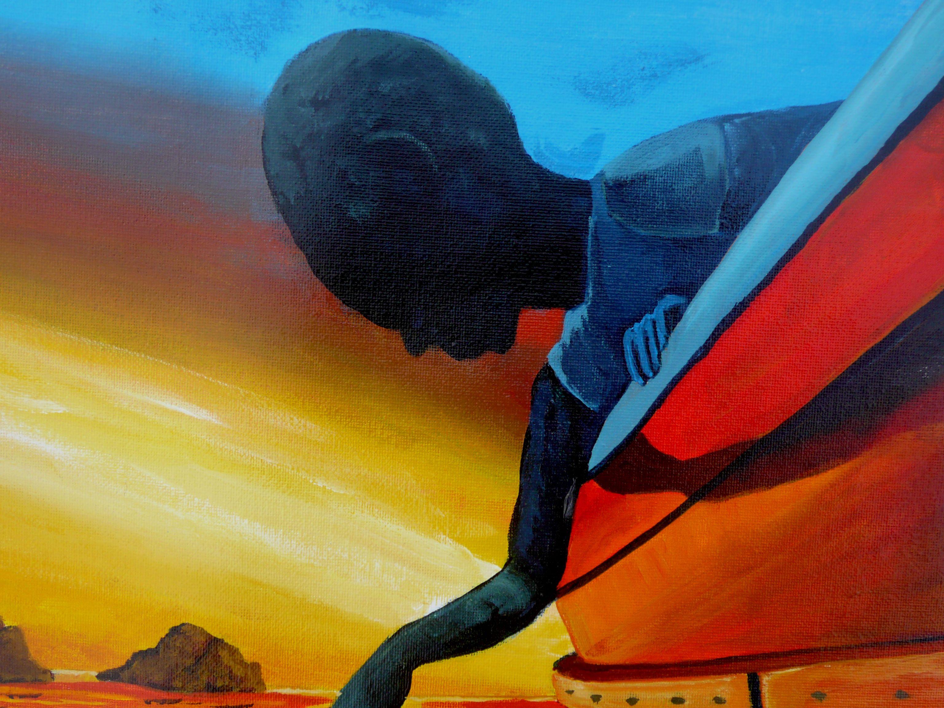 Touch Touch, Gemälde, Acryl auf Leinwand (Realismus), Painting, von Anthony Dunphy