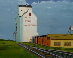 Wheatfield, Painting, Acrylic on Canvas