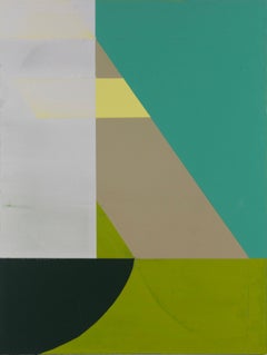 "Smp#14" 2025 acrílico, compuesto de yeso y pintura en spray sobre panel