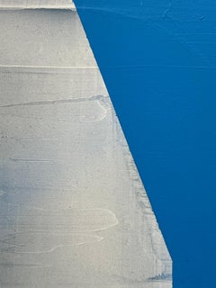 "Smp#17" 2025 acrilico, composto di gesso e vernice spray su pannello