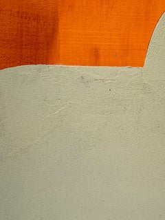 "Smp#18" 2025 acrilico, composto di gesso e vernice spray su pannello