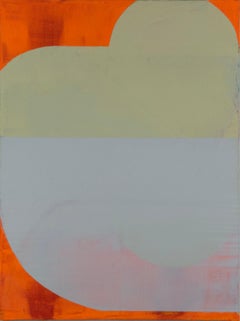 "Smp#18" 2025 acrílico, compuesto de yeso y pintura en spray sobre panel