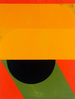 "Smp#8" 2023 acrilico, composto di gesso e vernice spray su pannello