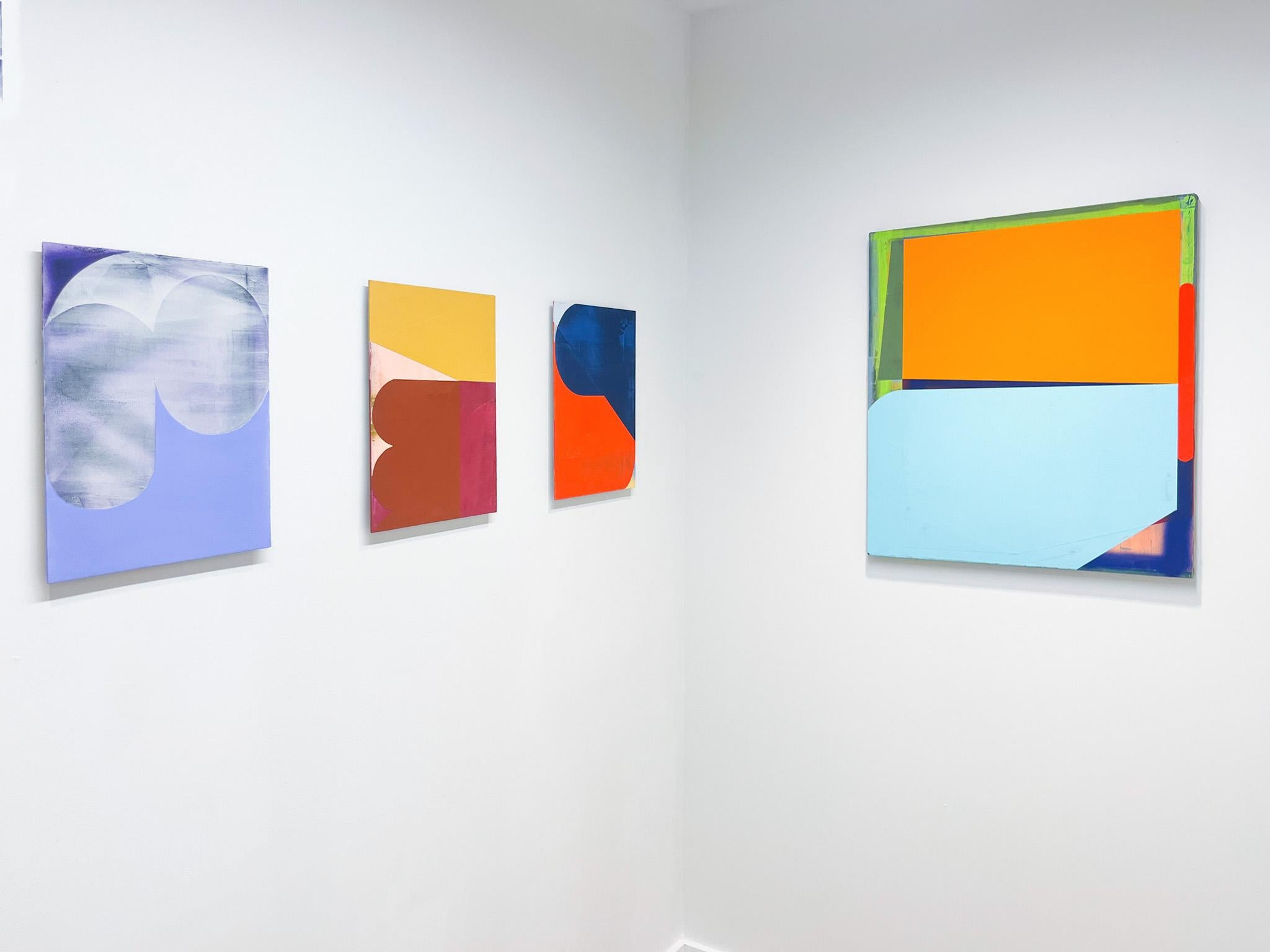 « Speedee » 2023, acrylique, composé de gypsum et peinture à la bombe sur toile en vente 5