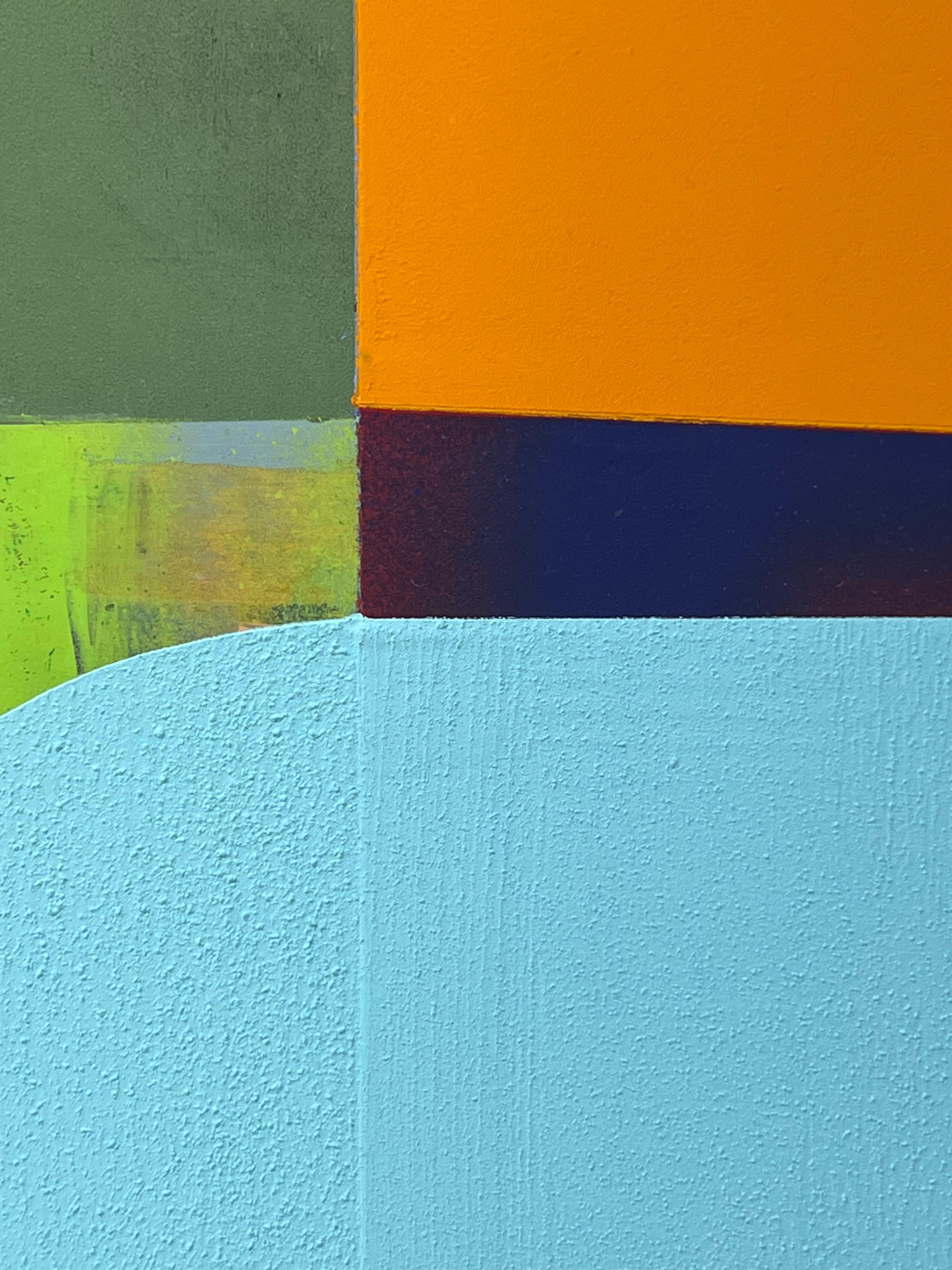 « Speedee » 2023, acrylique, composé de gypsum et peinture à la bombe sur toile - Painting de Anthony Falcetta